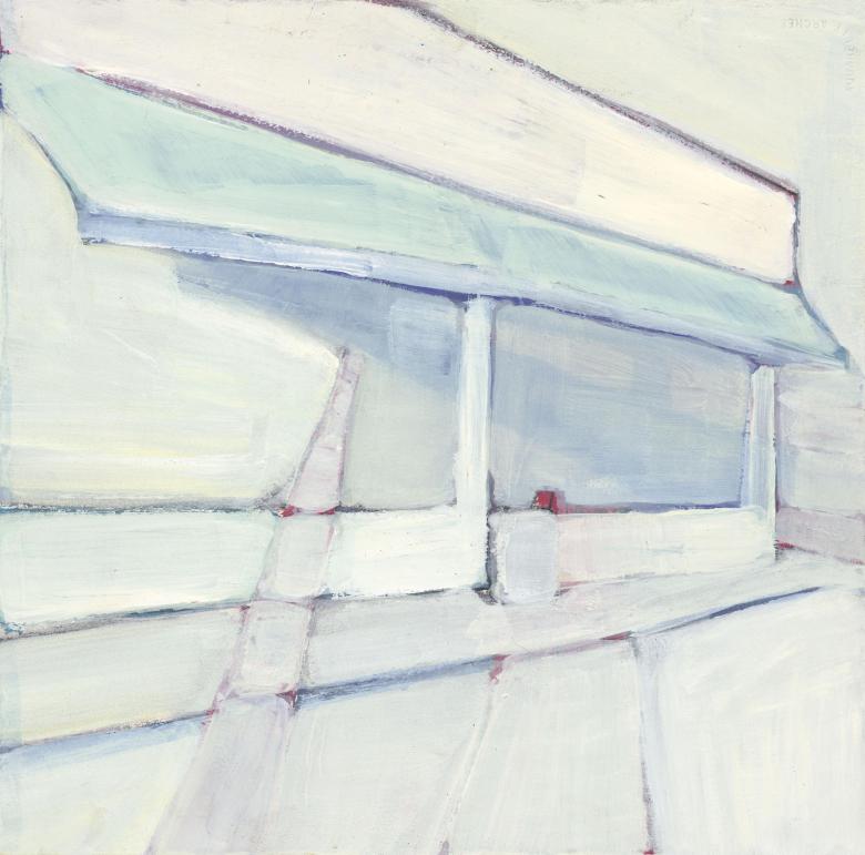 Store. Acrylic on artist paper. 16 x 15.7 in (40.5 x  40 cm). Fig. 102