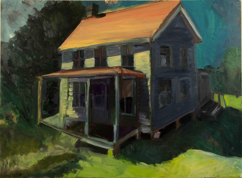 House in Tilghman Island. Oil  on canvas, 22x30in- 55.5x76cm. Fig. 037