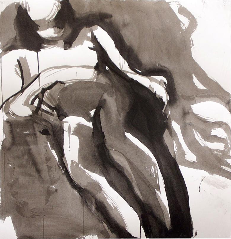 Woman. Ink on high acid-free art paper. F297  