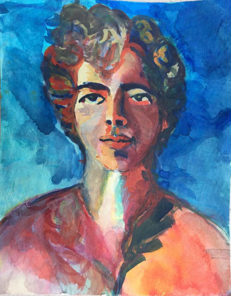 Grandma Alicia. Gouache on high quality acid-free art paper, 8.3x6.7in - 21x17cm. Fig. 343 