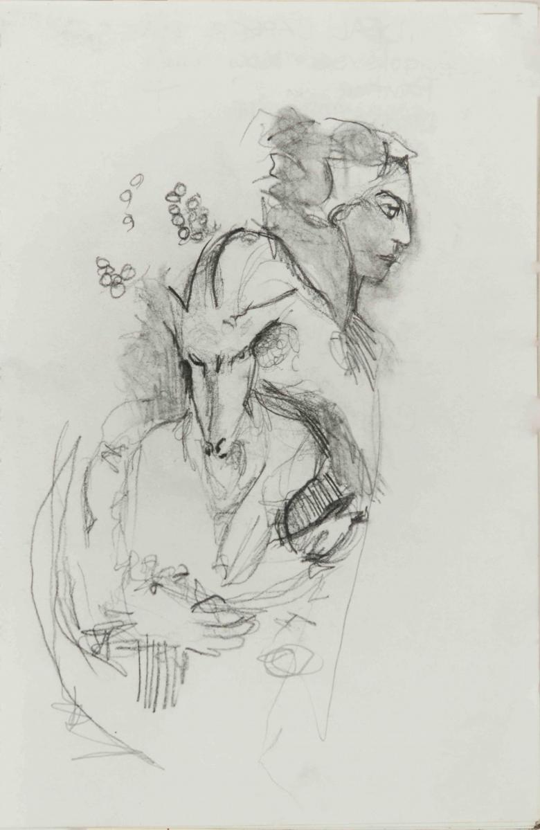   Pencil on paper, 10x6.5in - 25x16.5cm. Fig. 210